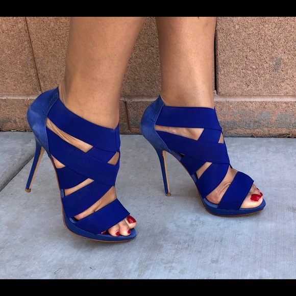Zara Shoes - Zara S.E.X.Y. pumps suede indigo color size 8.5